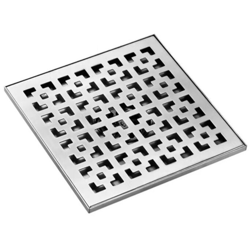 Quadratischer Duschablauf 30x30 Cm – Edelstahl Sus 304 – Abnehmbarer Gitterrost – Verstopfungsfreier Ablauf Für Das Badezimmer
