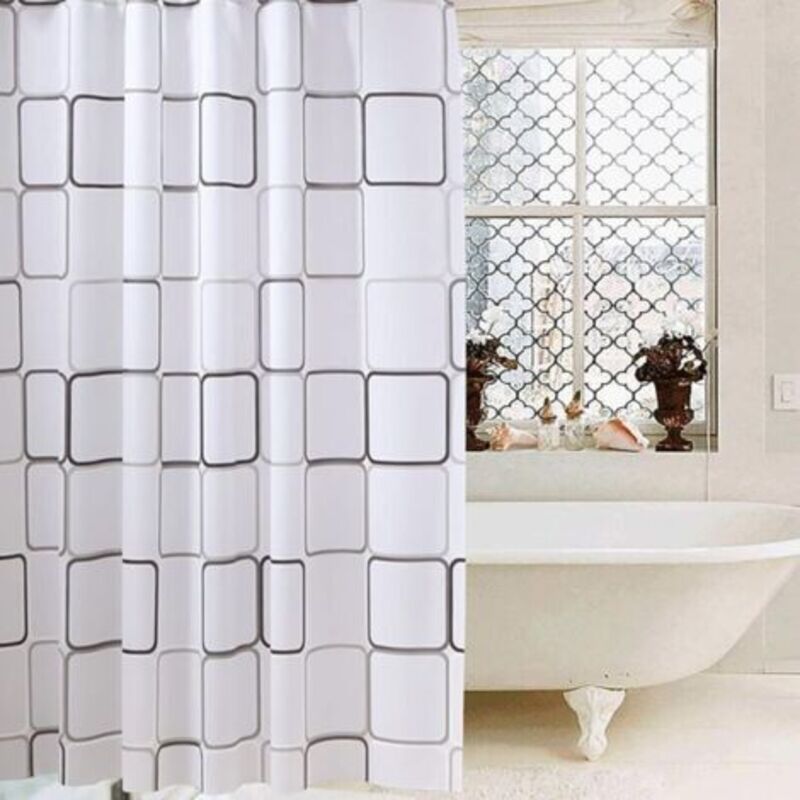 Serbien – Schimmelfester Peva-duschvorhang 180 X 220 Cm – Wasserdicht Und Antibakteriell – Inklusive 12 Haken – Für Duschen Und Badewannen
