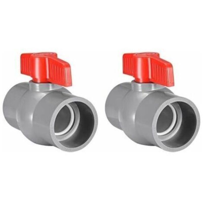 Pvc-kugelhahn, Kunststoff-kugelhahn (50mm) Aesap Thsinde 2 Stück