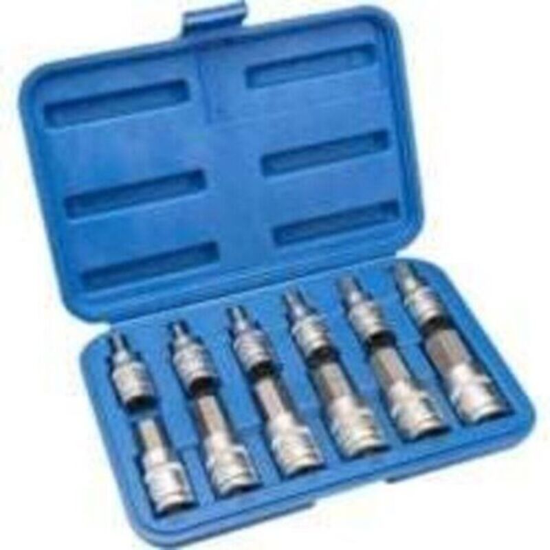 12-teiliges Torx-innensechskant-steckschlüsselsatz, Innensechskant 5, 6, 7, 8, 10, 12, 14, 16, 17, 18, 19, 22 Mm, Mit Kunststoff-aufbewahrungsbox, 12,5 Mm (1/2 Zoll)