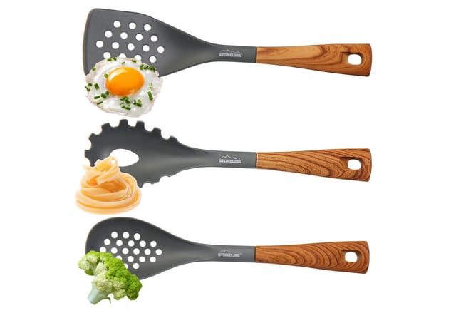 STONELINE Kochbesteck-Set (Set, 8-tlg), mit drehbarem Ständer