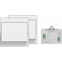 Kabelloser, Selbstversorgender Schalter Ohne Batterie, Kabellose Fernbedienung Für Lichter Und Elektrogeräte, Wasserdicht Und Sicher, Kann Direkt In Einem Badezimmer Usw. Installiert Werden (1 Bis 2)
