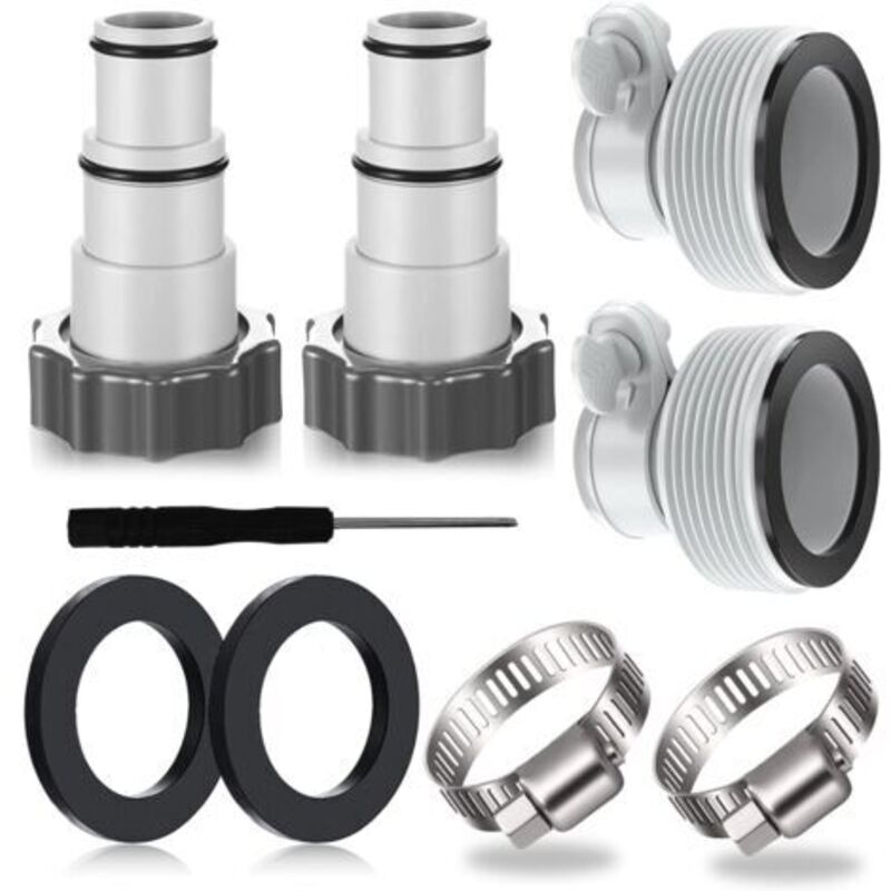 Schlauchadapter Aus Kautschuk Für Pumpen, Anschluss Für Intex-pool-schläuche Ø 32 Und 38 Mm