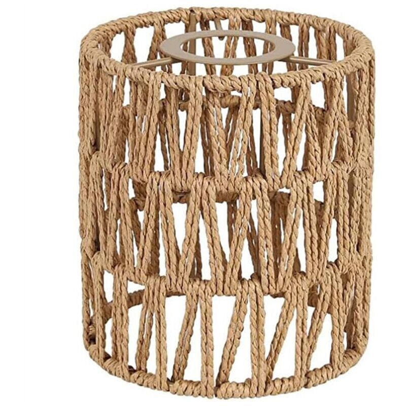 Boho Shades Ersatz 5,9 Zoll Höhe Pendelleuchte Wandleuchte Lampenschirm Ventilator Deckenleuchte Abdeckung Zylinder Gewebt