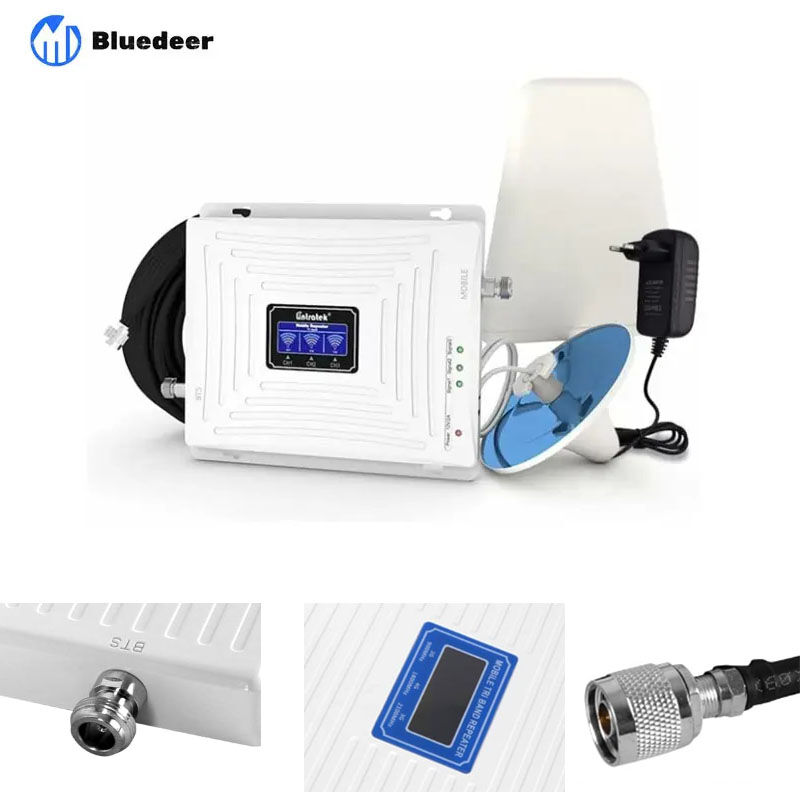 Bluedeer – Dreiband-mobilfunksignalverstärker 900/1800/2100 Mhz – 4g/3g/2g-booster – Abdeckung Bis Zu 300 M² – Kompatibel Mit Französischen Netzbetreibern