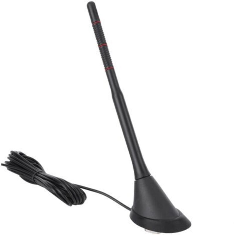 Dab + Fm Antenne Für Autos – Wasserdicht – Abs + Pvc Materialien – 15 Db Gewinn – Einfache Installation 12 V – Kompatibel Mit Autoradios