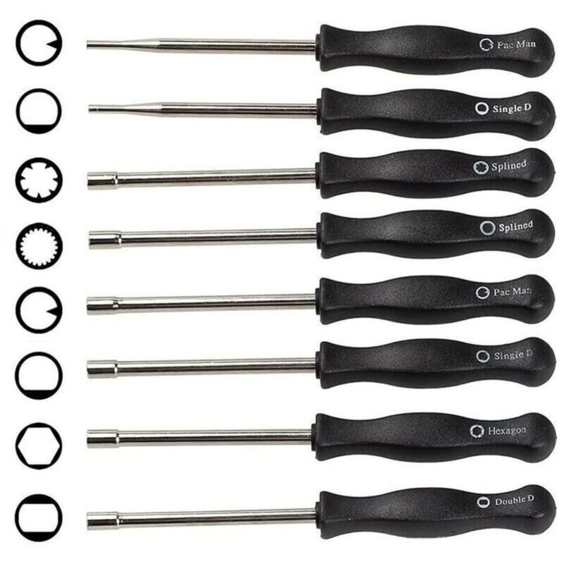 8-teiliges Einstellschraubendreher-set Für Vergaser – Edelstahl – Ergonomisches Design – Kompatibel Mit 2-takt-motoren – Komplettset