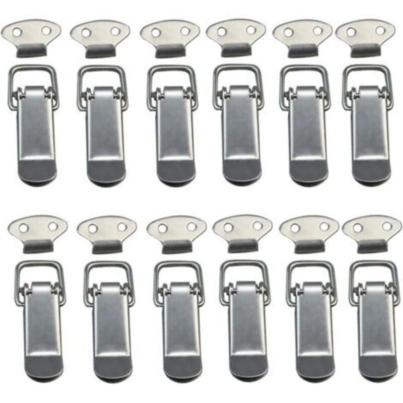 Edelstahl-kippverschluss – 12er Set – Schnellverschluss Für Schubladen Und Schränke – Korrosionsbeständig