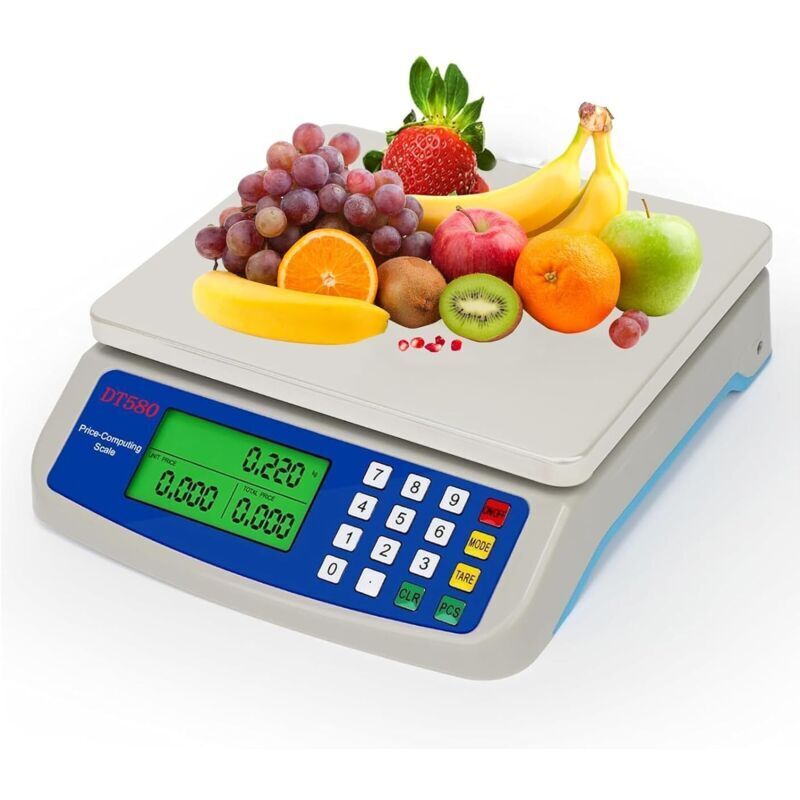 Digitale Küchenwaage 30 Kg – Edelstahl – 1 G Genauigkeit – Großes Lcd-display – Tarafunktion Für Präzises Wiegen