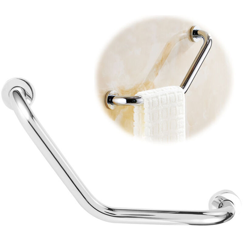 Haltegriff Für Badezimmer, Duschgriff Aus Edelstahl, Sicherheitsgriff Für Wc Und Toilette, Geeignet Für Senioren, Behinderte, Kinder Und Schwangere, 46cm