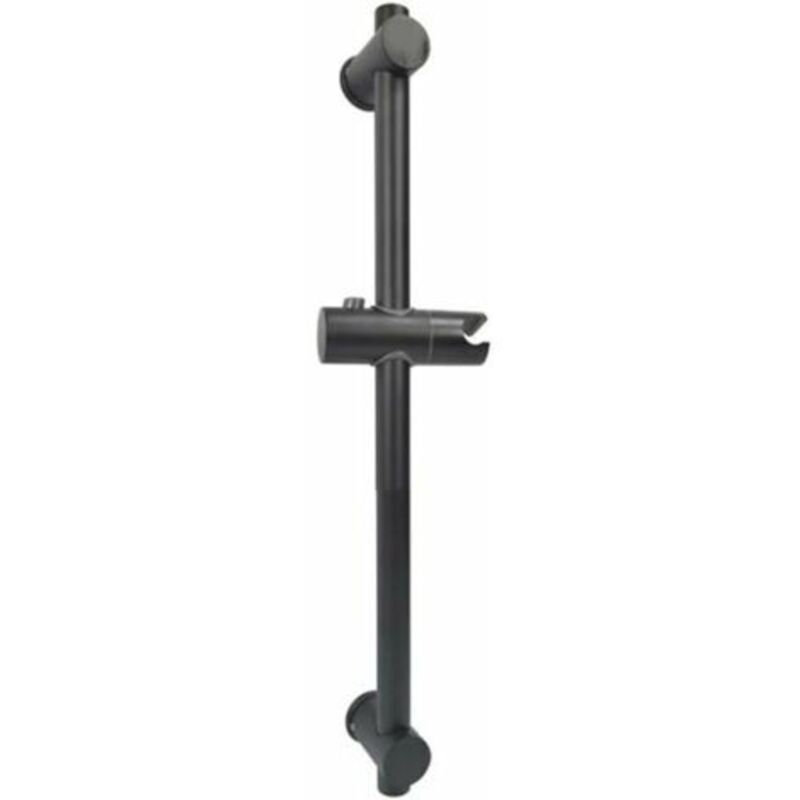 Duschstange Aus 304 Edelstahl – Höhen- Und Winkelverstellbare Halterungen – Gebürstete Oberfläche – Länge 66 Cm – Höhe 660 Mm