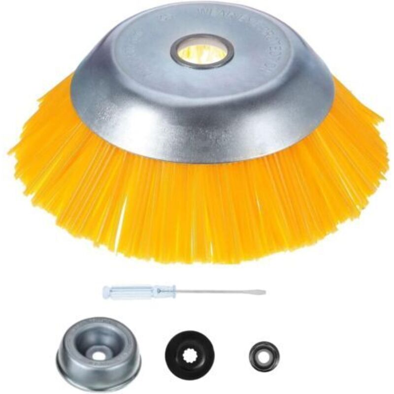 Bürste Für Freischneider 150x25,4mm – Rotierender Nylonkopf Zur Unkrautentfernung – Kompatibel Mit Freischneidern – Geschwindigkeit Bis Zu 6000 U/min