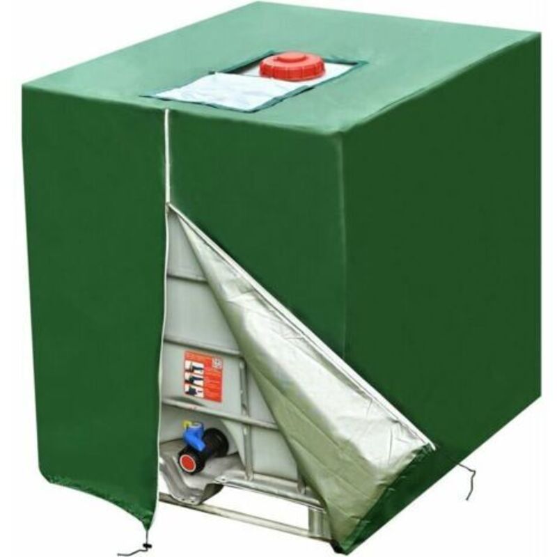 Ibc-abdeckung 1000l, Uv-beständig, 210d, Wassertank-schutzhülle Mit Kordelzug Und Reißverschluss