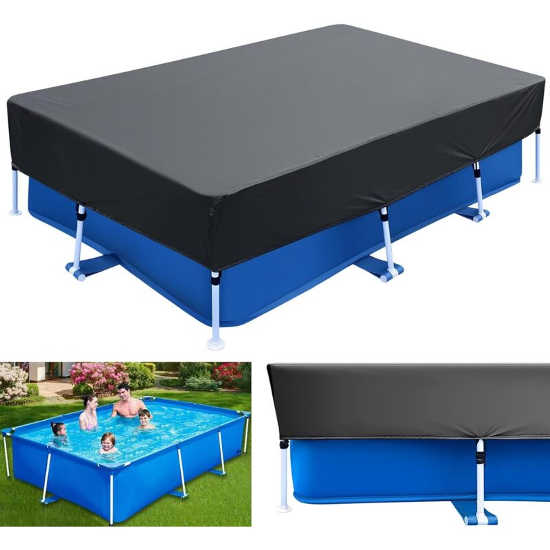 Rechteckige Poolabdeckung - 220 X 150 Cm - Rechteckig - Sommer Und Winter - Für Rechteckige Frame-pools