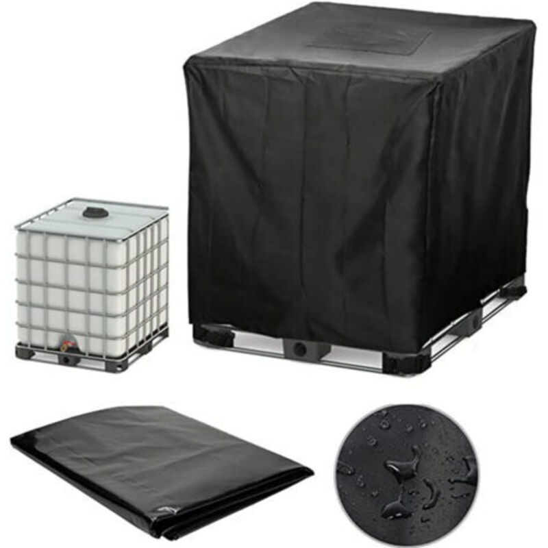 Abdeckung Für 600-liter-wassertank, Regenwassersammelplane, Geeignet Für Externe 600-liter-regenwassertanks, Uv-beständige Und Staubdichte Abdeckung, Tankabdeckungen (120x80x100cm)