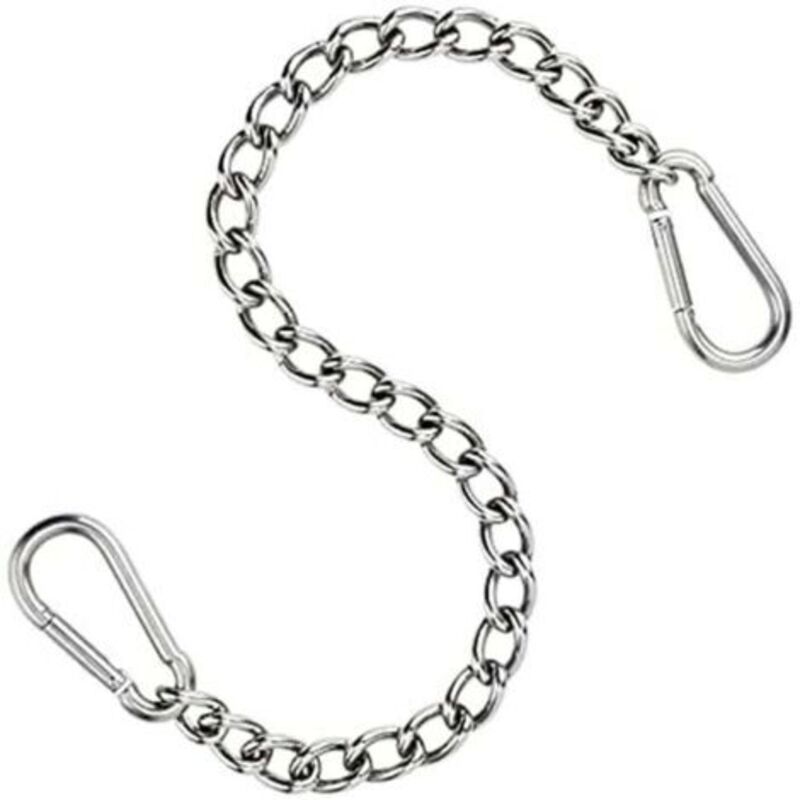 Kette Für Hängesessel Ulisem Aus Edelstahl 304 - 66 Cm - Mit Zwei Karabinern - Bis Zu 250 Kg - Für Sandsäcke - Verlängerung Für Hängesessel Und Hängematte (edelstahl 304)