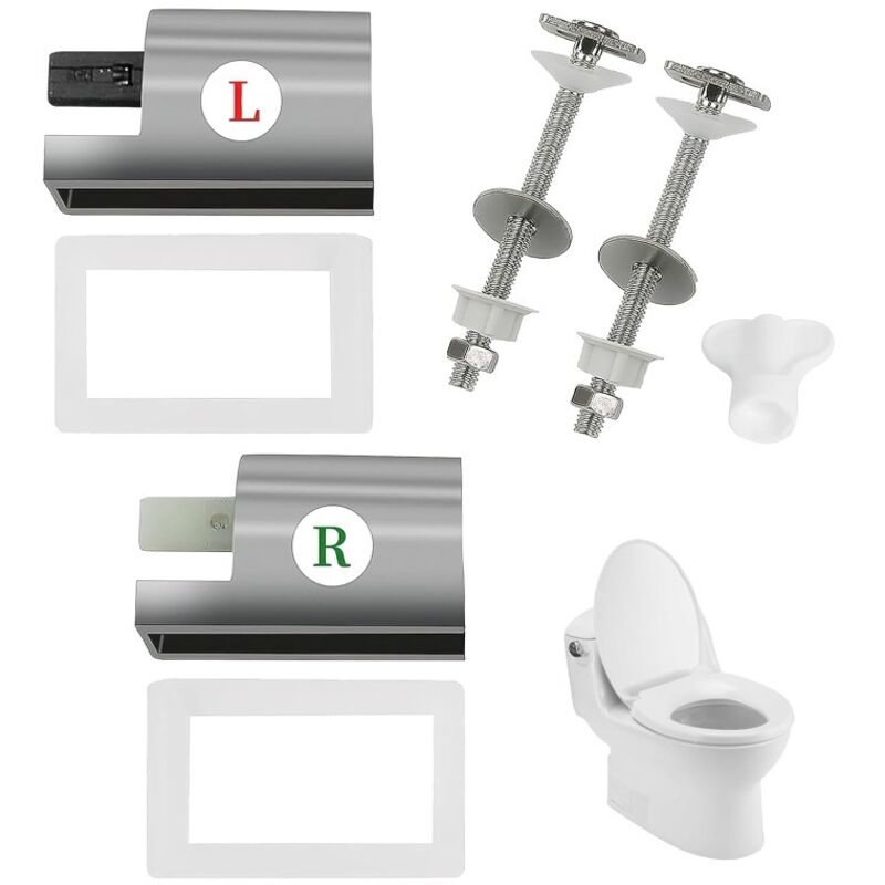 Toilettensitzbefestigung, Scharnierbefestigungen Für Wc-sitz Mit Soft-close-funktion, Wc-sitzscharniere Für Toilettendeckel