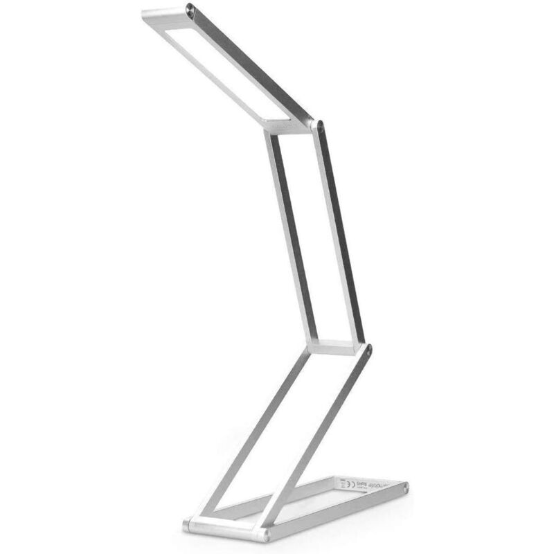 Led-schreibtischlampe - Faltbare, Kabellose Aluminiumleuchte Mit Micro-usb Und Abnehmbarem Haken - Nachttischlampe Für Schlafzimmer Und Wohnzimmer [energieeffizienzklasse A+]