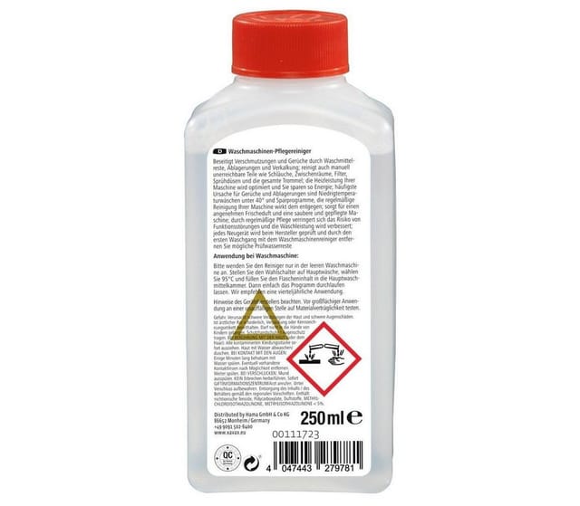 Xavax Reinigungs-Set Waschmaschinen-Pflegereiniger mit Frischduft, 250 ml