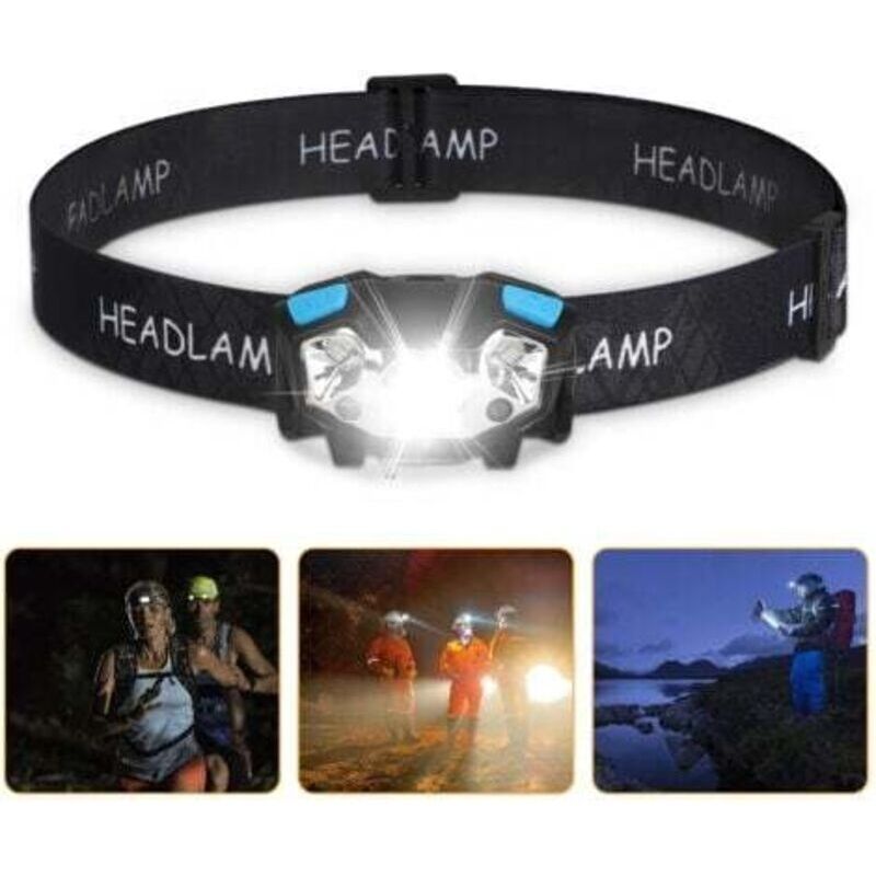 Led-stirnlampe. 5000 Lumen Led-arbeitsscheinwerfer. Stirnlampe Mit Bewegungssensor. Wasserdichte, Über Usb Aufladbare Arbeitslampe. 5 Lichtmodi. Scheinwerfer. Verstellbares Kopfband Und Halterung