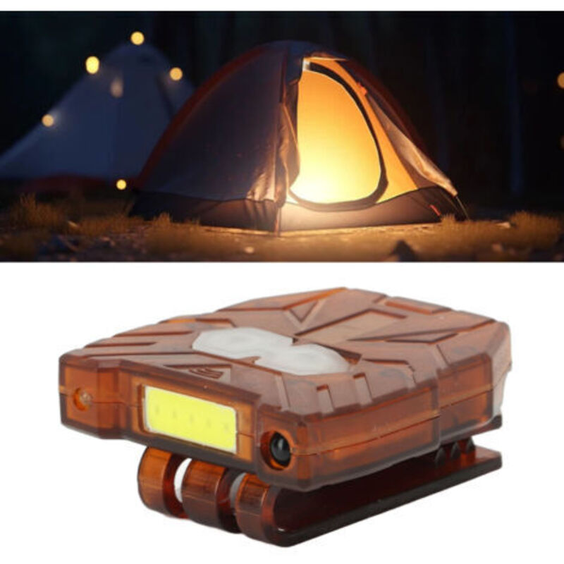 Kopflampe Mit Clip, Bewegungserkennung, 2 Geschwindigkeiten, Mini-kopflampe, Freihändig, Cob, Usb-aufladbar, Für Wandern, Angeln, Laufen, Dubuns