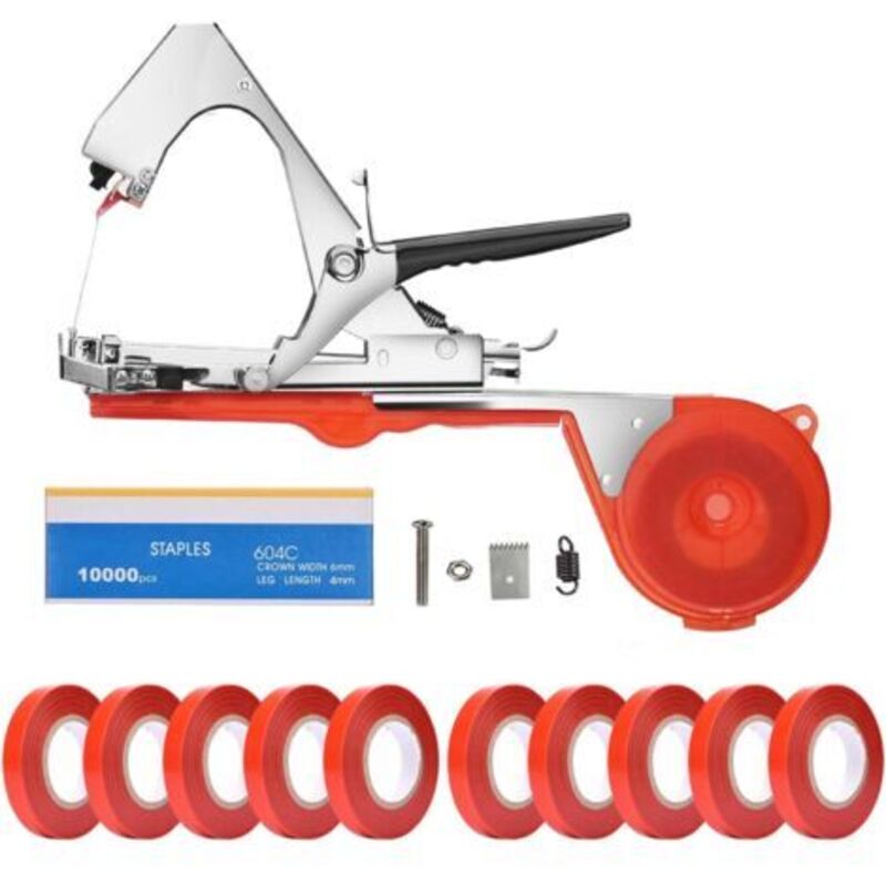 Pflanzbindemaschine 12er-pack - Gartenwerkzeug Zum Binden Von Pflanzen, Befestigung Von Trauben, Himbeeren, Tomaten Und Rankgemüse - Ideal Für Ballenpressen Bei Der Aussaat Und Als Tomatenstütze