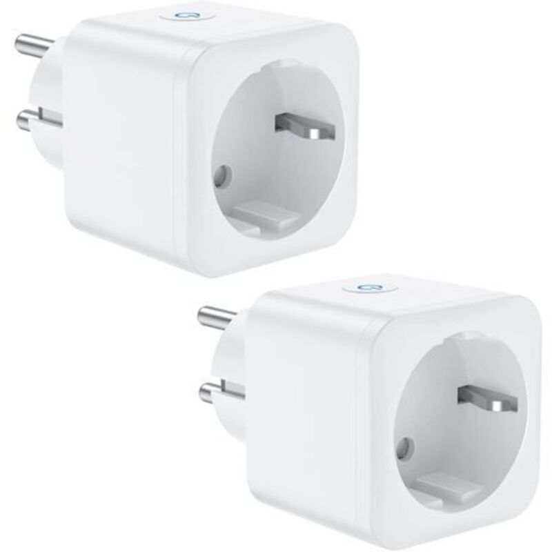 Wlan-steckdose, Intelligente Steckdose 16a 3300w, Kompatibel Mit Alexa Und Google Home, Mit Sprachsteuerung Und Fernbedienung, Timer-steckdose Mit Zeitschaltuhrfunktion (2er-pack)