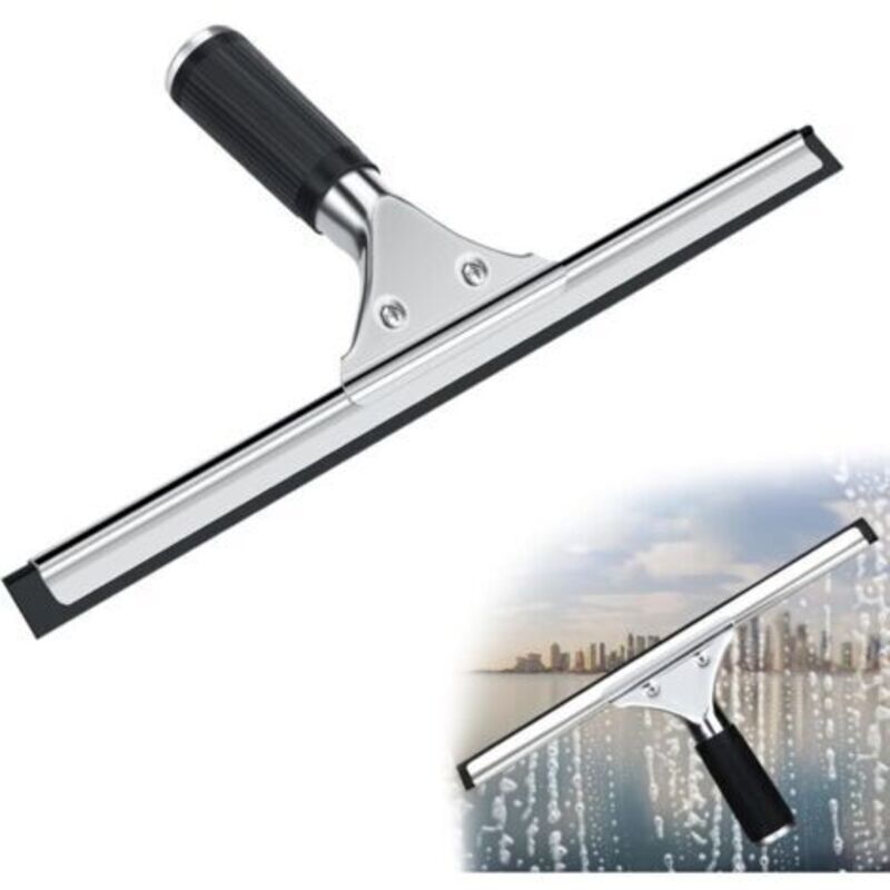 Professioneller Glasabzieher, Edelstahl-glasabzieher Mit 25 Cm Klinge, Zum Reinigen Und Trocknen Von Glas, Fliesen Und Im Badezimmer, Zur Entfernung Aller Wasserspuren