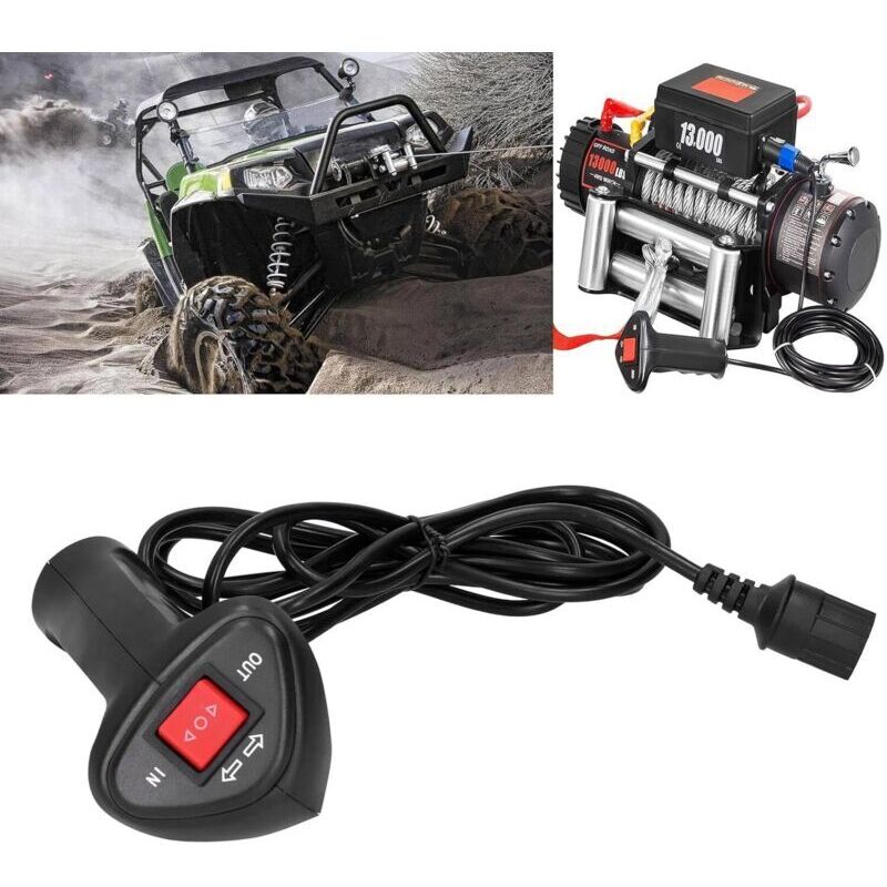 Fernbedienung Für Elektrische Seilwinde Für Atvs Mit 9,2 Fuß Langem Kabel, Fügt Ihrem Original-seilwindensystem Eine Tragbare Steuerung Hinzu