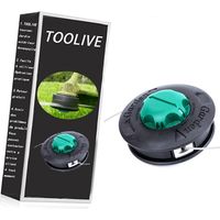 2 Stück Trimmerkopf Load E Go, Oleomac, 130 Mm, M 10x1,25 F, Universeller Metall-trimmerkopf, Passend Für Alle Stihl-, Husqvarna- Und Stiga-trimmer