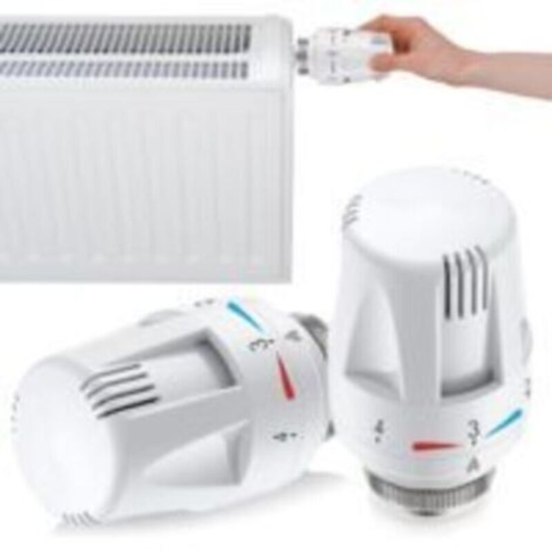 Thermostatischer Heizkörperkopf – Heizkörperventil – 2 Stück – Ersatz-thermostatkopf – M30 X 1,5 Thermostat