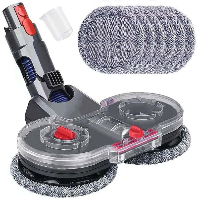 Elektrischer Wischkopf Für Dyson V11 V10 V15 V8 V7 Staubsauger – Abnehmbarer Wassertank – 6 Waschbare Pads – Schwenkgelenk