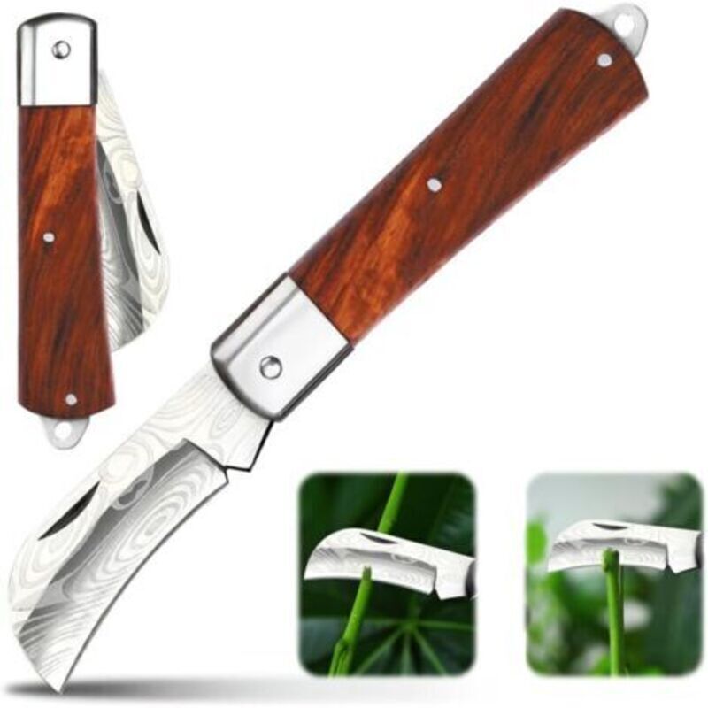 Klappbares Veredelungsmesser, Gartenmesser Mit Sägefunktion, Hortikultur-messer, Pilzmesser, Gartenmesser, Klappbares Veredelungs- Und Schneidemesser Aus Edelstahl, Gartenwerkzeug Zum Veredeln