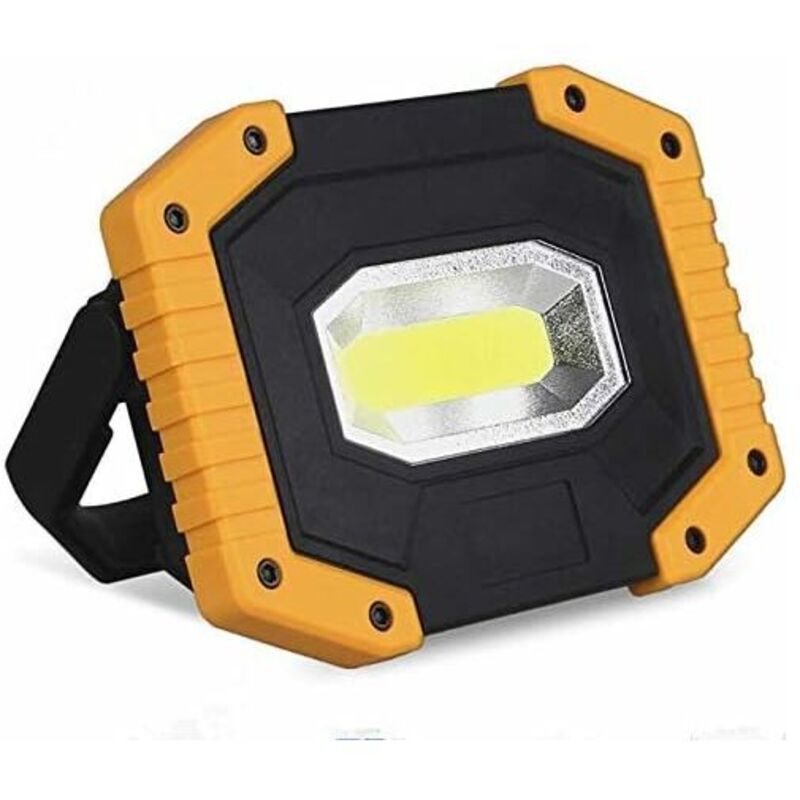 Wiederaufladbare Led-arbeitsleuchte 30w 2000lm, Baustellenstrahler, Arbeitslicht Mit 3 Modi, Tragbare Usb-laterne Für Camping, Baustelle, Garage Und Werkstatt (1er-pack)
