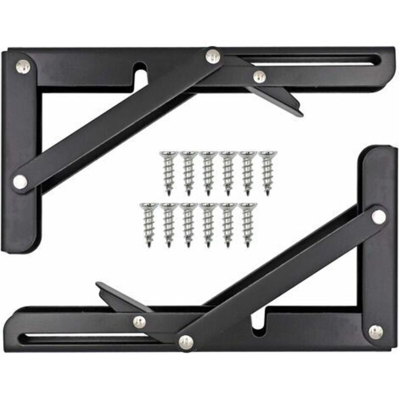 Klappbarer Edelstahl-winkelhalter – Hohe Tragfähigkeit – Abmessungen 20,5 X 10,8 Cm – Für Regale Und Werkbänke