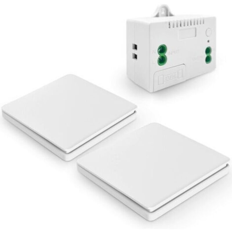 Kabelloser, Selbstversorgender Wandschalter – Rf433mhz Fernbedienung, Wasserdicht – Einfache Installation Ohne Verkabelung – Steuerung Von Beleuchtungen Und Vernetzten Geräten