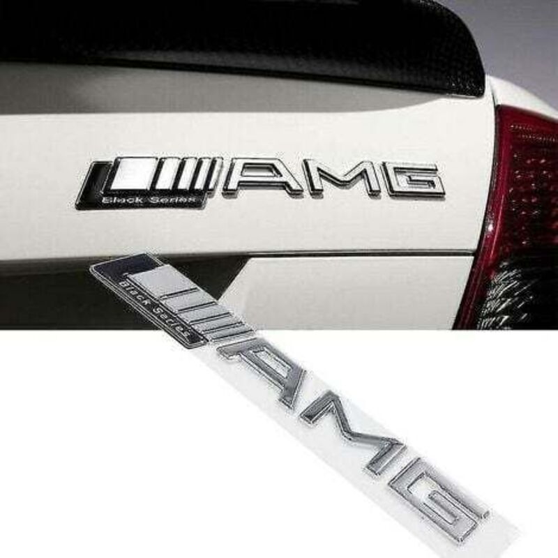 Black Series Amg Chrom Kofferraum Emblem Abzeichen Aufkleber Für Alle Mercedes Amgs