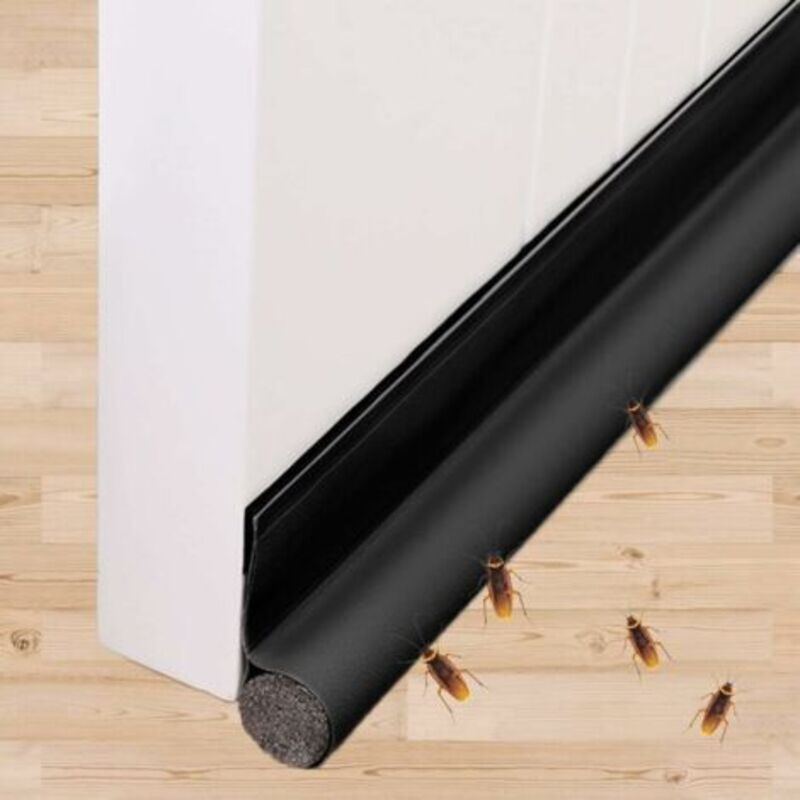 Isolierende Türdichtung 96 Cm – Selbstklebende Dichtungsleiste – Pu-leder Und Pe-schaum – Schutz Vor Kälte, Wind, Staub Und Insekten