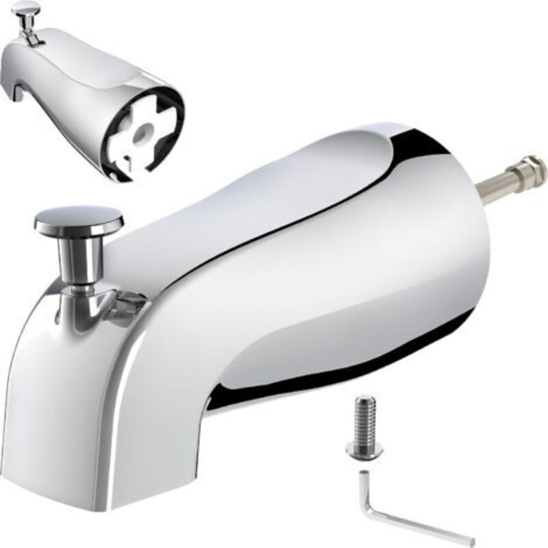 Bec De Baignoire Avec Inverseur, Galvanisé, 1 Pièce