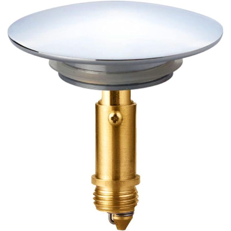 Pop-up-klick-klack-ventil 66 Mm – Massives Verchromtes Messing – Beständig Gegen Reinigungsmittel – Schnelle Entwässerung – Kompatibel Mit Standard-waschbecken