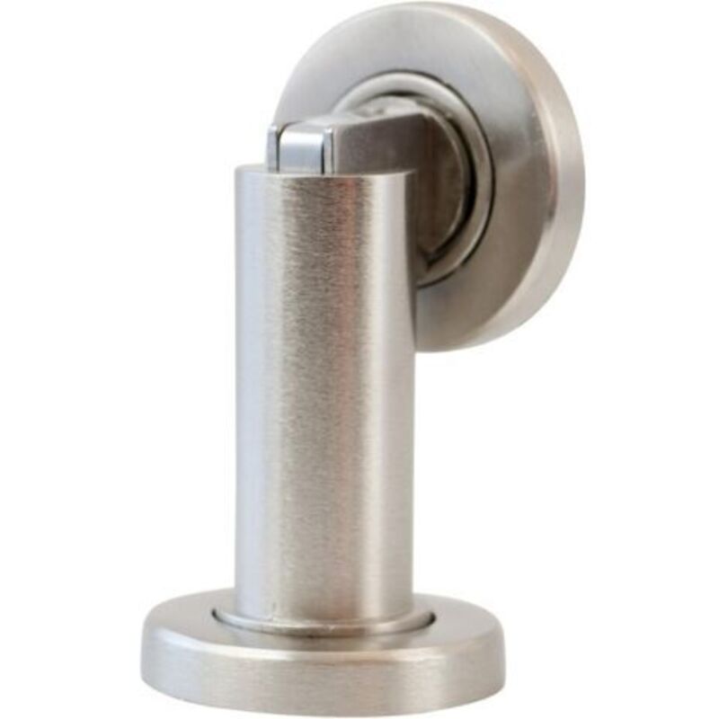 Magnetischer Türanschlag Ms010, Edelstahl Mit Befestigungsmaterial, Ø 5 Cm, H 8,4 Cm