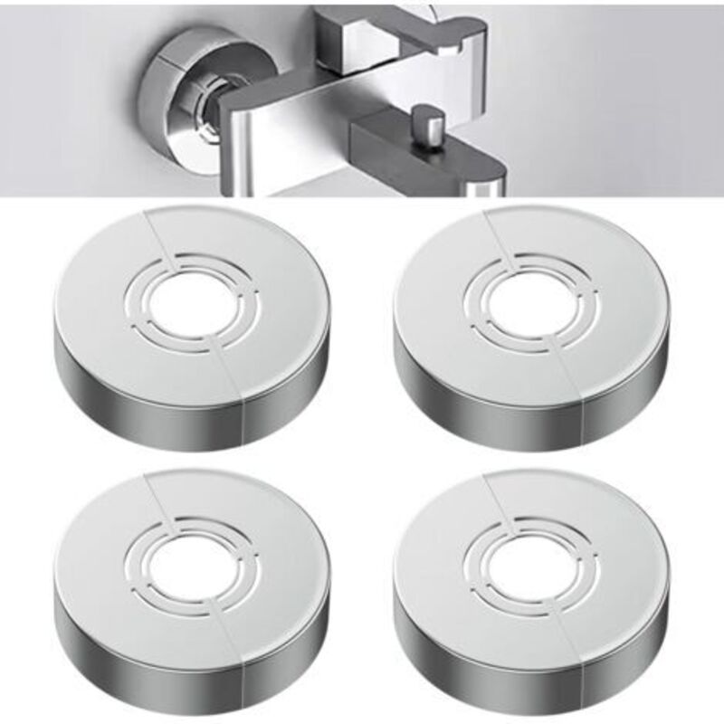 Cache Heizungsrohr – Set Aus 4 Dekorativen Rosetten 20/25/33mm – Hochwertiges Abs-material – Einfache Werkzeuglose Installation