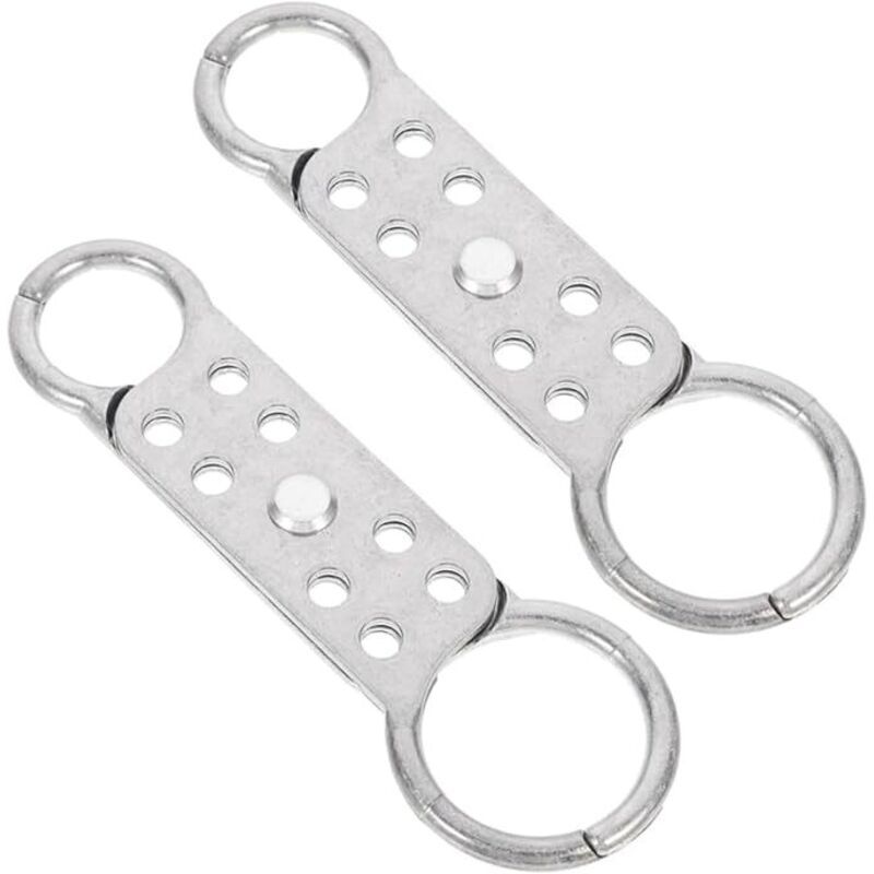 2 Stück Funkenfreie Vorhängeschlösser Mit 8 Löchern, Aluminium-riegel, Doppelseitiges 8-loch-vorhängeschloss, Verschlusszubehör, Etiketten-vorhängeschloss, Sicherheitsschloss