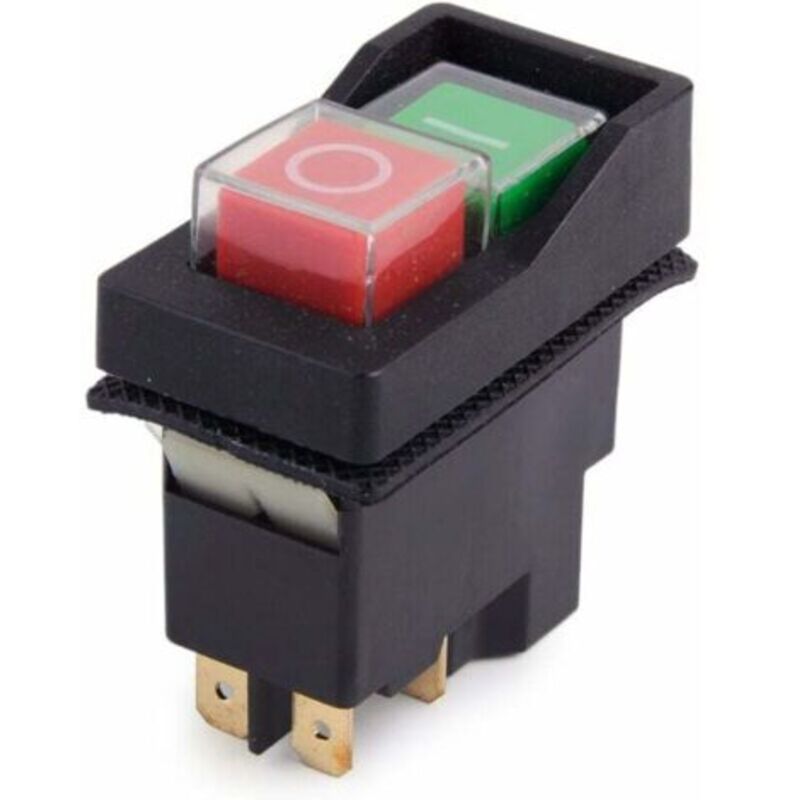 250v Ip55 Kjd17 Kld28 4-poliger Ein-aus-schalter Mit Spannungsfreigabe, 2-tasten, Geeignet Für Werkstattmaschinen (versand Durch Amazon)