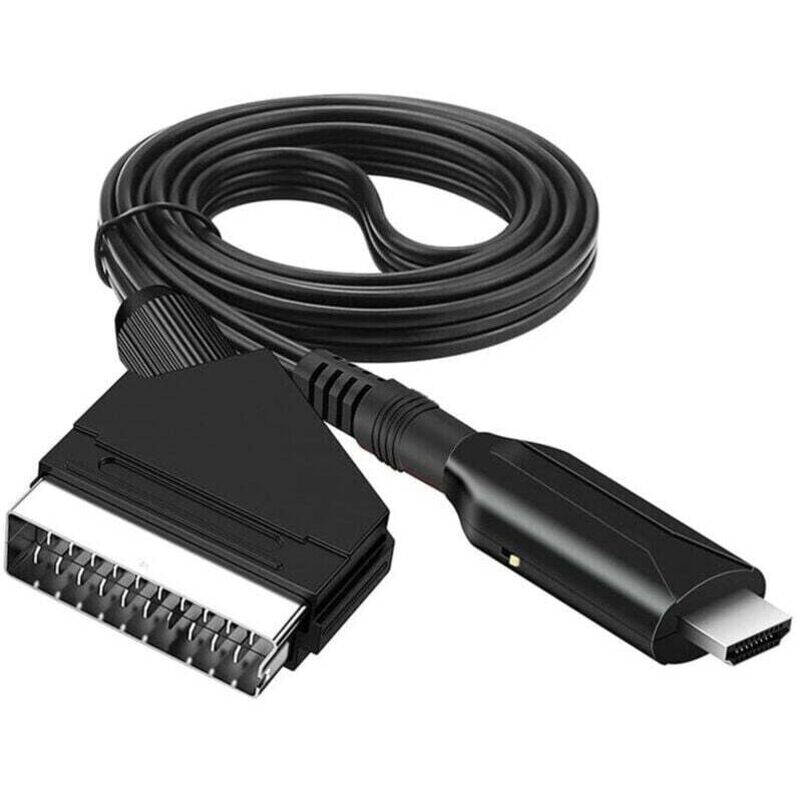 Scart-zu-hdmi-kabel – Scart-auf-hdmi-adapter – All-in-one-scart-audio-/video-konverter Zu Hdmi 1080p/720p