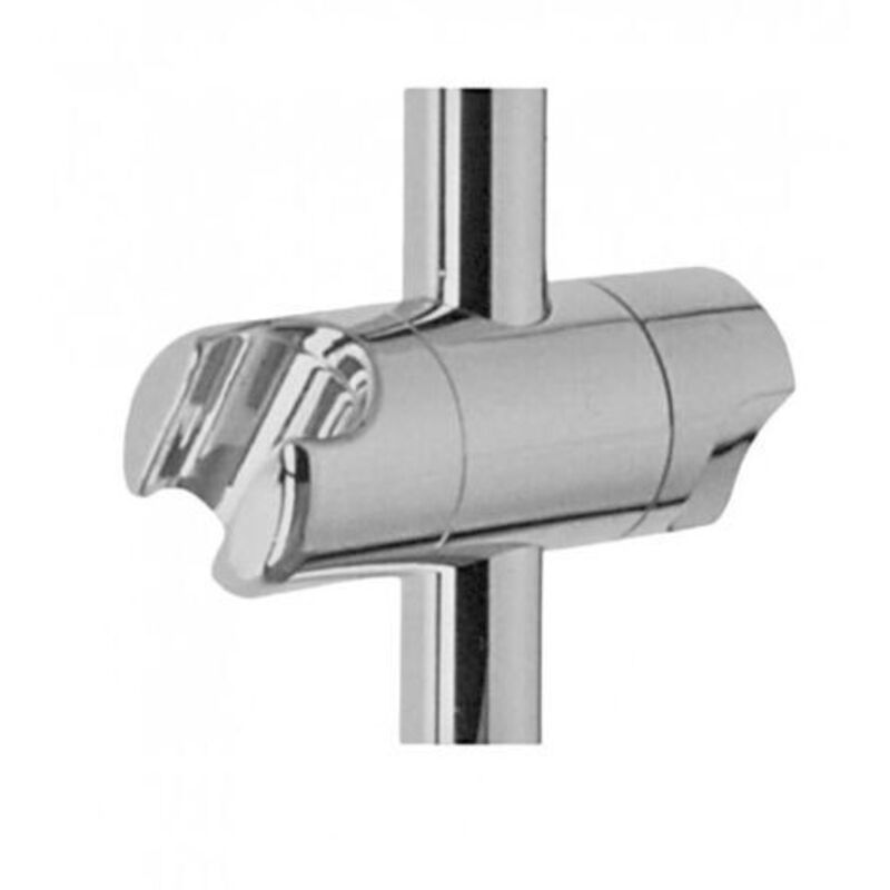 Valentin – Verstellbarer Duschstangenhalter 22 Mm – Chrom-abs-duschkopfhalterung – Schnelle Installation – Einfache Einstellung Mit Drehknopf