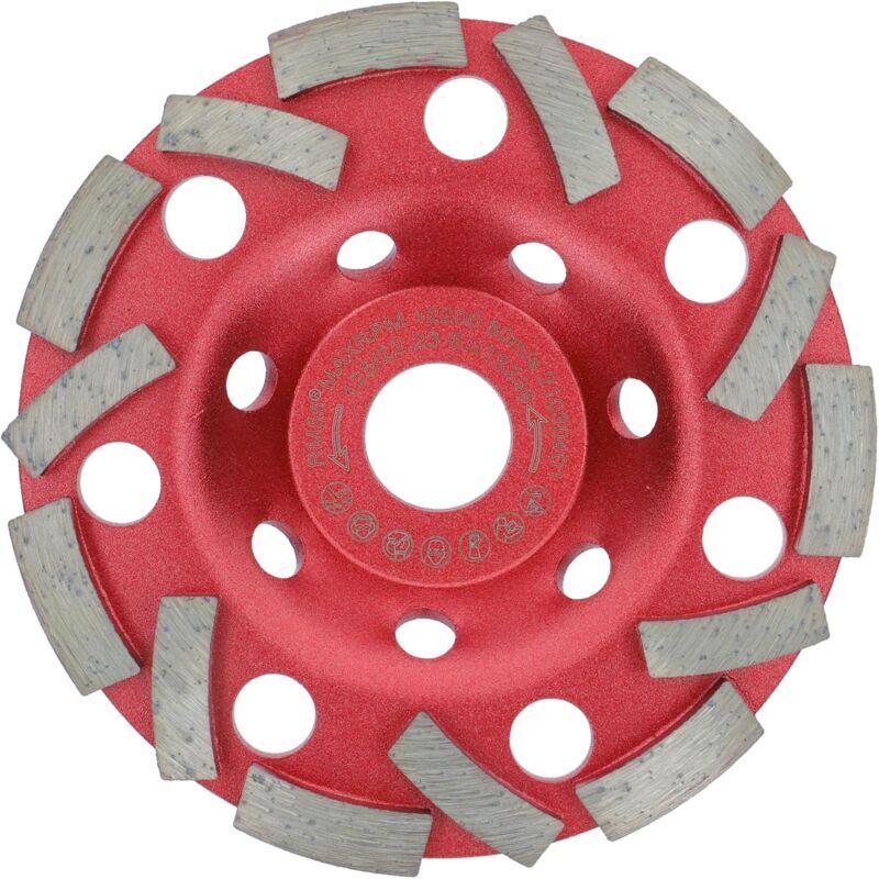 Diamant-schleifscheibe Extra Speed Beton 125 Mm X 22,2 Mm Schleifteller Für Beton, Fliesenkleber Und Mauerwerk
