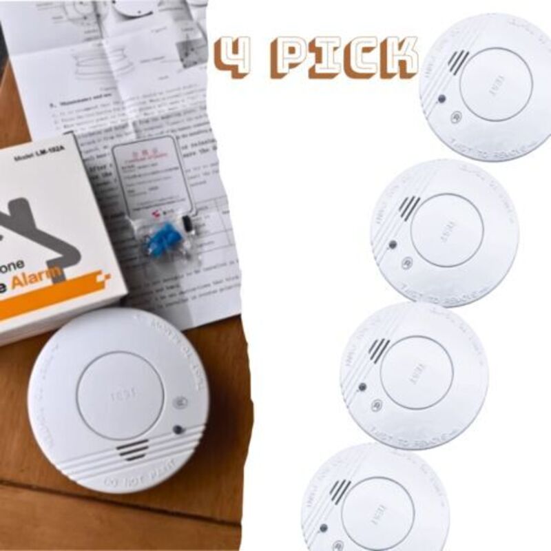 4er-pack Rauchmelder Nf – Batteriebetrieben – Lauter Alarmton – 3 Jahre Akkulaufzeit – 5 Jahre Garantie