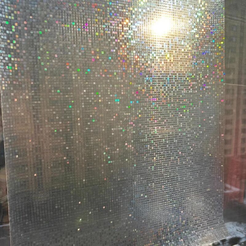 Dekorativer Uv-schutzfilm 30x200 Cm – Regenbogeneffekt – Elektrostatischer Blickdichter Fensterfilm – Einfache Installation Ohne Kleber