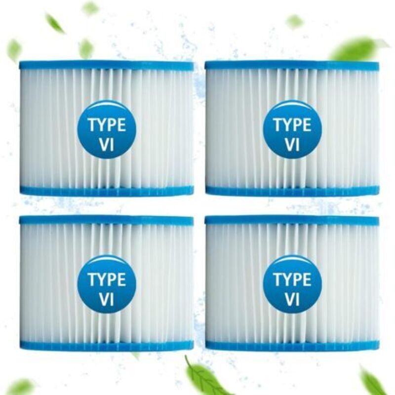 Spa-filter Für Bestway 58323, Filterkartusche Größe 6 Für Lay-z-spa, Für Monaco, Miami, Vegas (4er-pack)